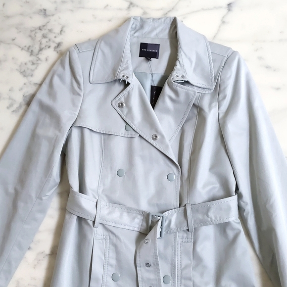 NWT. The Limited Double Breasted Trenchcoat w/full lining, belt and pockets. - Picture 3 of 8